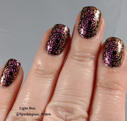Magical Protector by Parrot Polish stamping 3