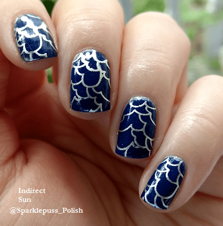 Blue Berry by Parrot Polish stamp