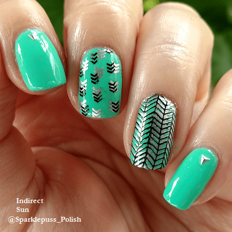 Orly Vintage with nail art 1