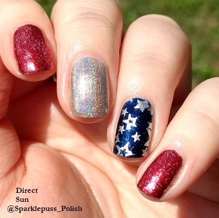 Cherry Luxe by ILNP Carpe Denim by KBShimmer Ring My Belle by Ocotpus Party Nail Lacquer