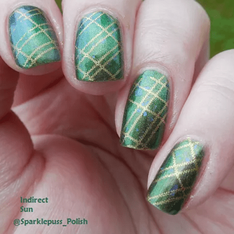 The Irish Mermaid by Gothic Gala Lacquers with nail art