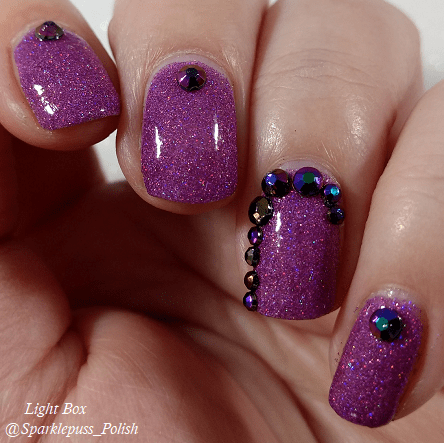 Stone of Power by Lucky 13 Lacquer with nail art 1