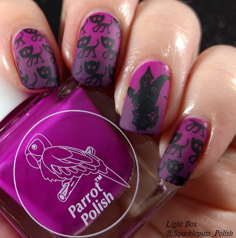 Bloom Tarantula Purple by Parrot Polish and Landon by Zoya 1