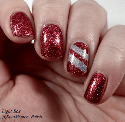 Cherry Luxe by ILNP and Crown of Queen Elizabeth by Octopus Party Nail Lacquer 2