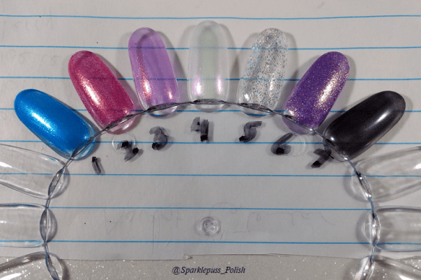 First week advent calender Seventy Seven Nail Lacquer swatch wheel