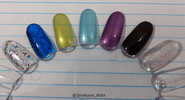 Second week advent calendar Seventy Seven Nail Lacquer swatch wheel