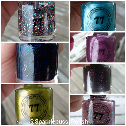 Second week collage Seventy Seven Nail Lacquer